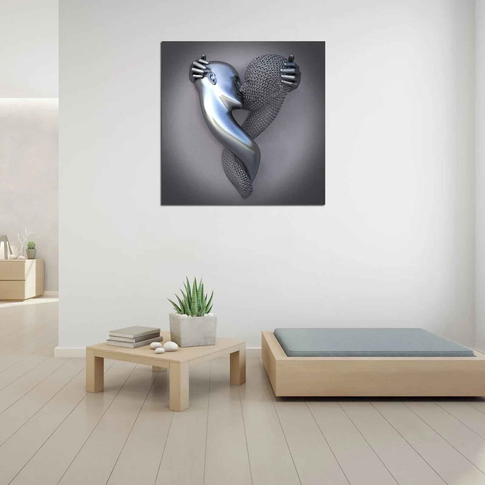 Skanto | Amore Tela con Elegante Figura in Metallo dal Design Moderno