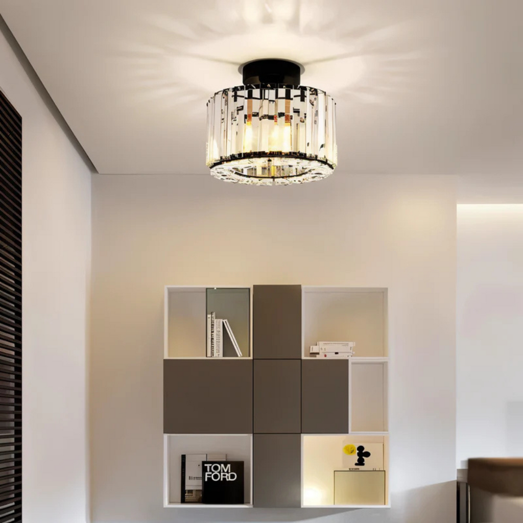 Lampadario di Cristallo di Lusso | Illuminazione da Soffitto Brillante