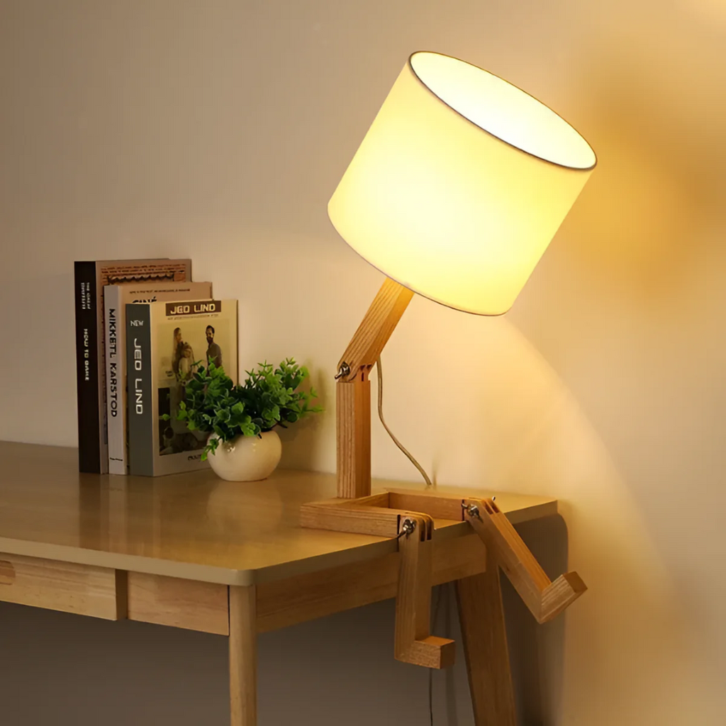 Rilna - Lampada da Tavolo in Legno Flessibile