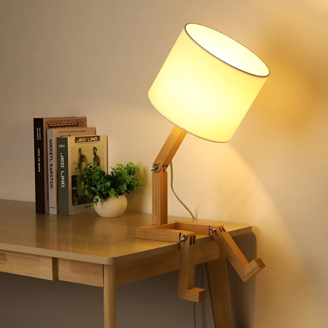 Rilna - Lampada da Tavolo in Legno Flessibile