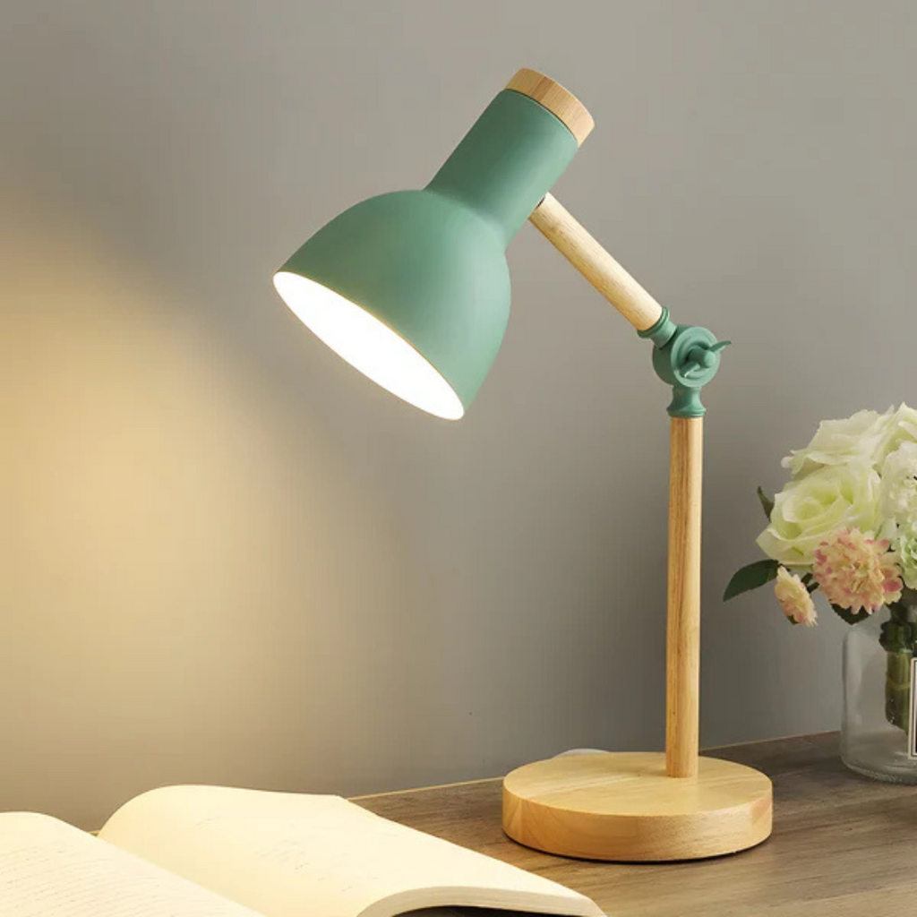 Nord - Lampada da Tavolo LED Regolabile in Legno