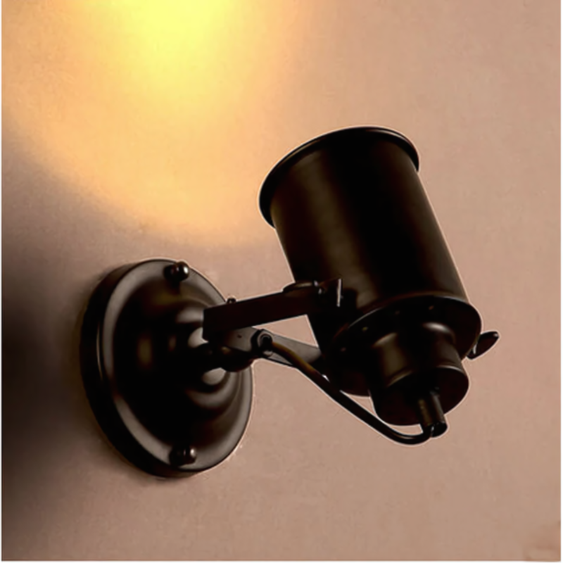 Lampada da parete industriale regolabile con giunto flessibile