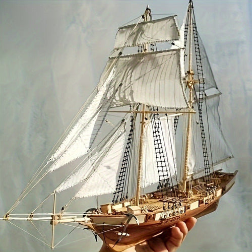 Modello di Veliero in Legno Classico – Puzzl3D Dettagliato per Amanti delle Navi