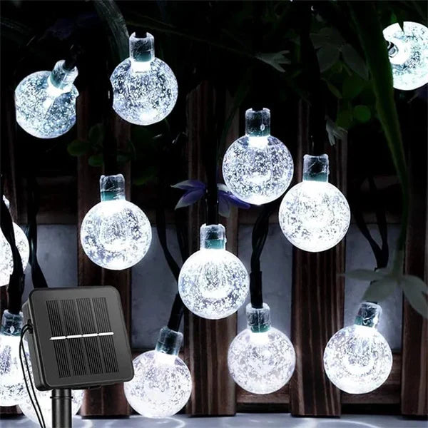 Ghirlanda luminosa solare con struttura resistente