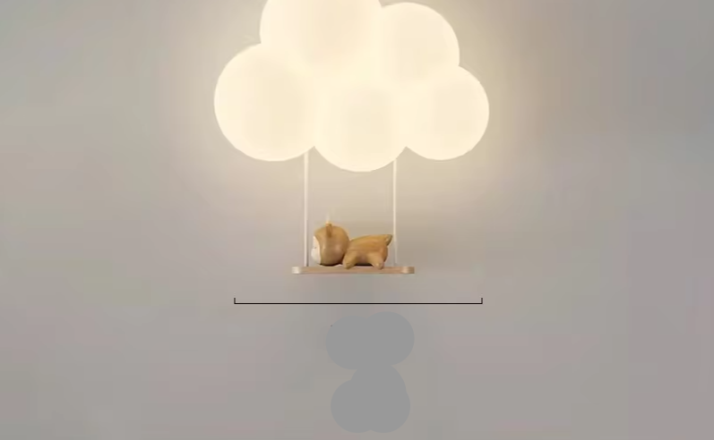 Magia della luce nella lampada per cameretta
