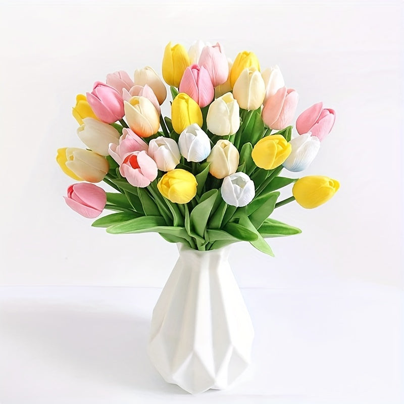 Set di 15 Tulipani Artistici Realistici – Perfetti per Matrimoni, Feste e Decorazioni per la Casa