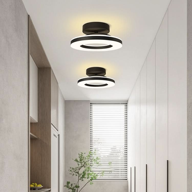 ZAYNO Lampada da Soffitto LED Nera – Moderno Montaggio a Scomparsa