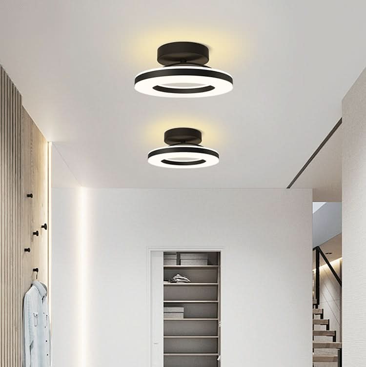 ZAYNO Lampada da Soffitto LED Nera – Moderno Montaggio a Scomparsa