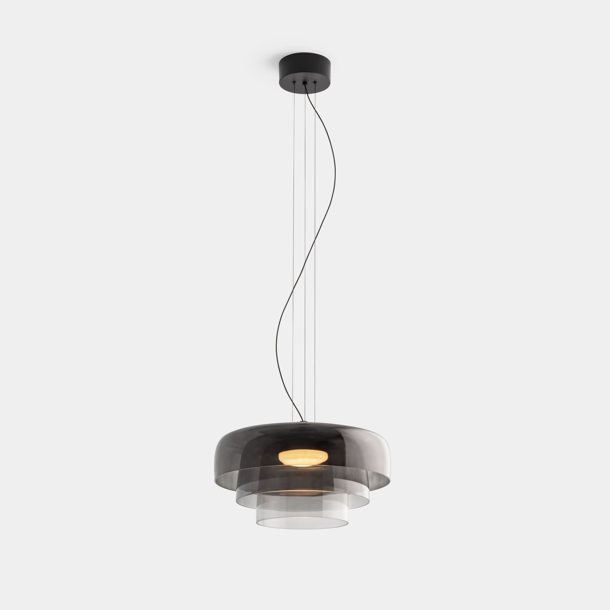 Lampada a Sospensione in Vetro Nordic – Pendant Unico in Metallo e Vetro