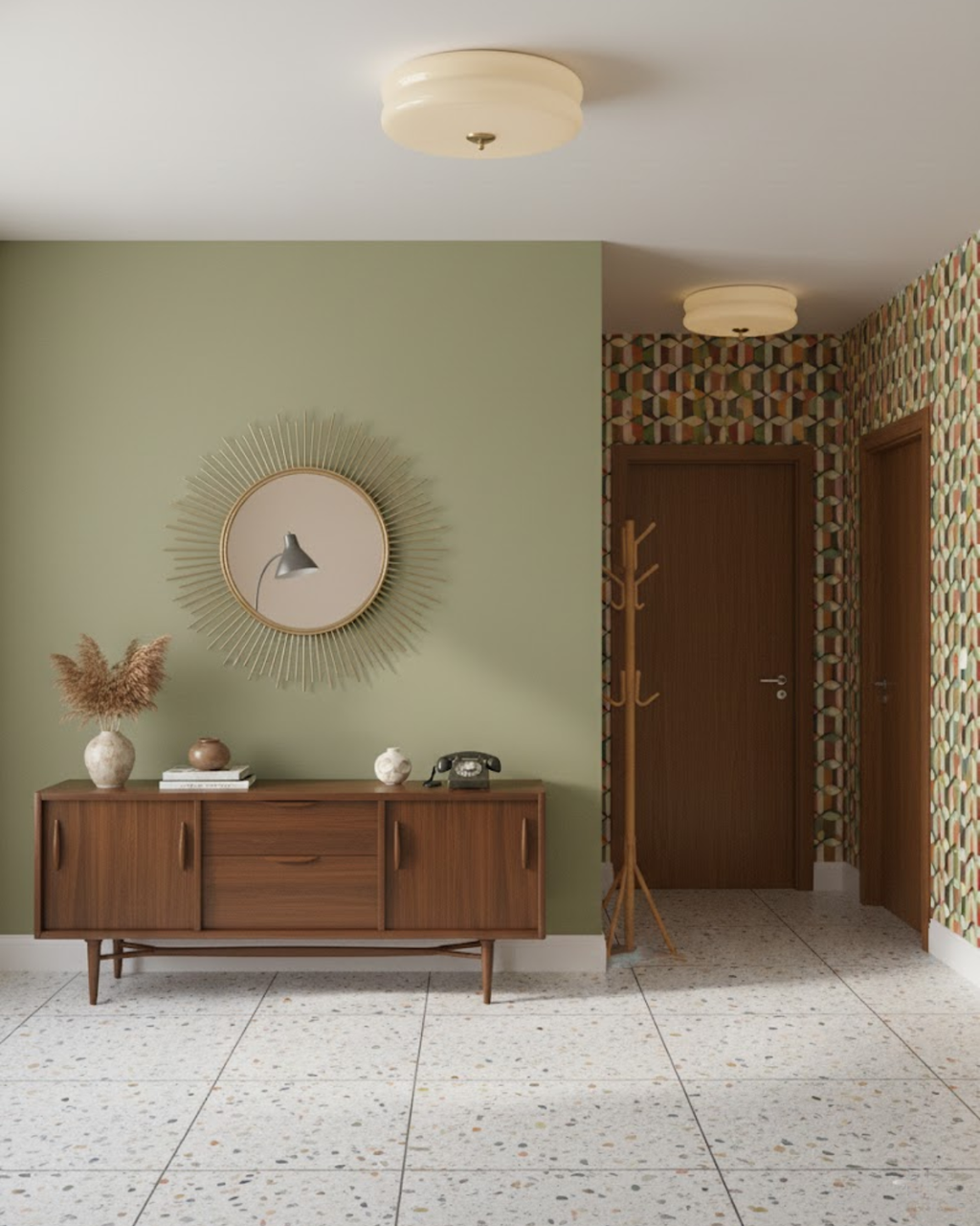 Aurevyn | Lampada da soffitto LED Art Deco con temperatura di colore regolabile e luminosità dimmerabile