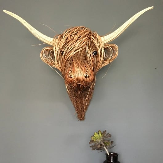 Scultura da Parete di Mucca – Bowie
