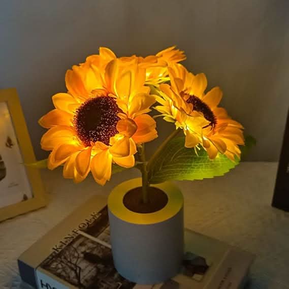 Lampada da Tavolo LED Girasole Luccicante