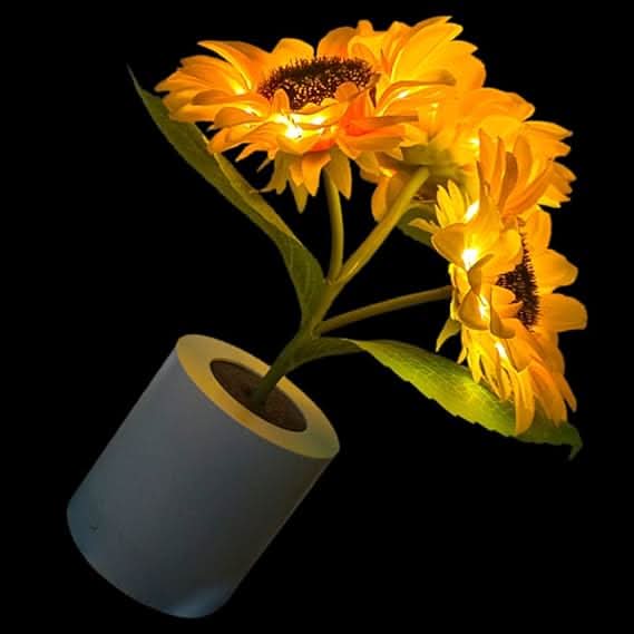 Lampada da Tavolo LED Girasole Luccicante