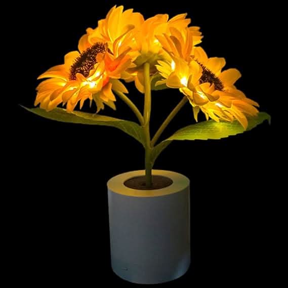 Lampada da Tavolo LED Girasole Luccicante