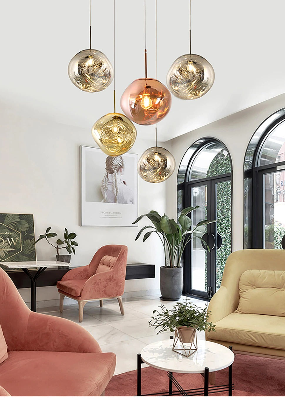 ChicGlow Pendel - Luce a sospensione LED di lusso per la casa