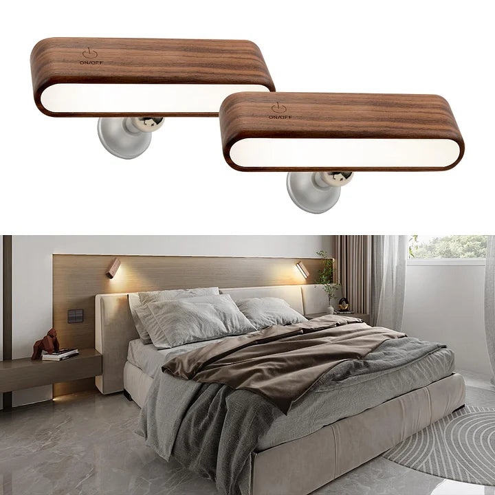 LuminoWood - Lampada magnetica rotante a 360° | 50% DI SCONTO
