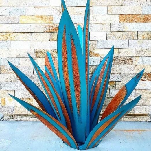 Piante di Agave Tequila in Metallo Antiruggine