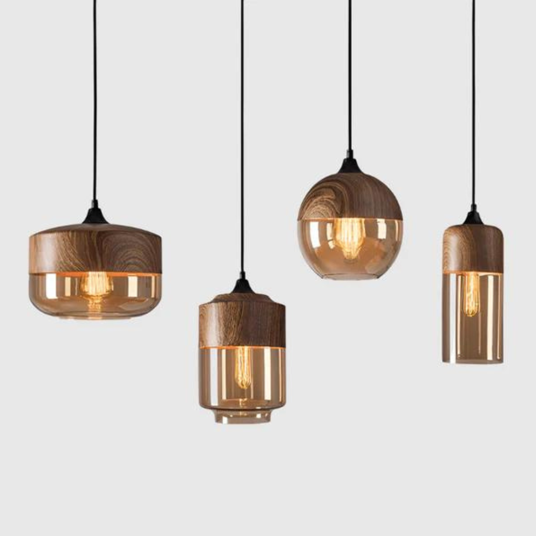 Lampada da Soffitto in Legno Scandinavo Elegante - NordLuna