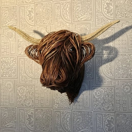 Scultura da Parete di Mucca – Bowie