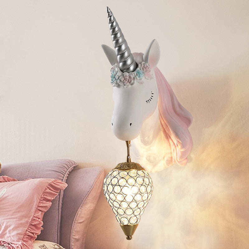 Magico Lampada da Parete a Unicorno per Bambini – Luce Giocosa e Calda