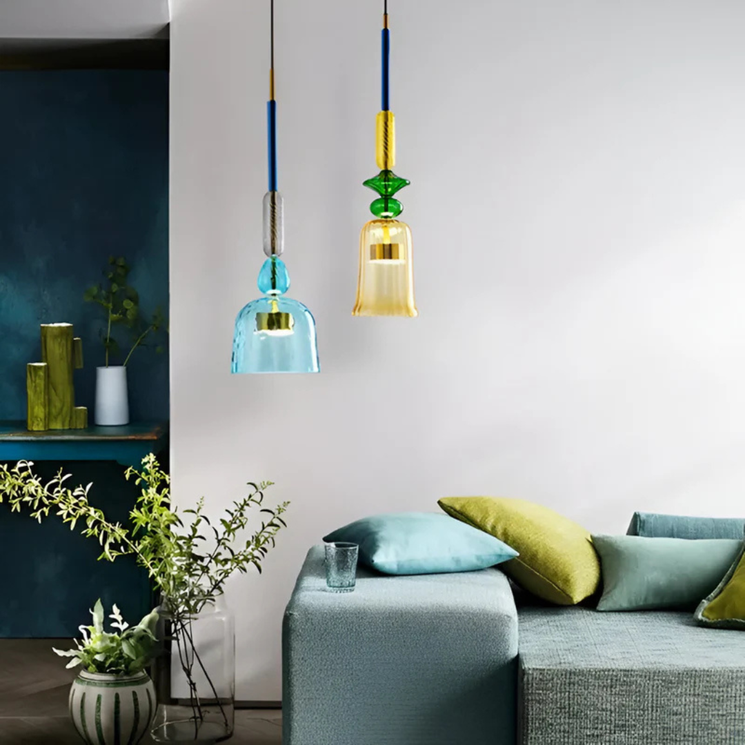 Celeste - Lampada a Sospensione Colorata