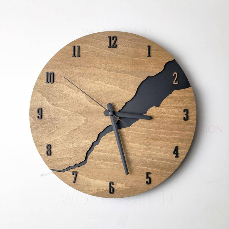 Orologio da parete in legno di lusso - Design senza tempo per ogni interno