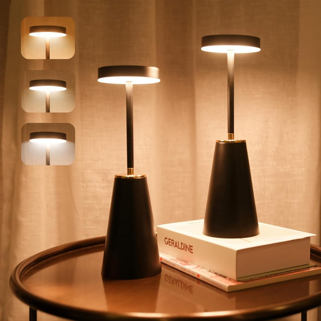 Gleon - Lampada da Tavolo Wireless Ricaricabile