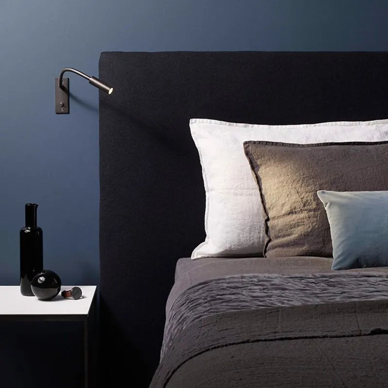 Lampada da Lettura a LED da Parete Regolabile Flessibile per Comodino