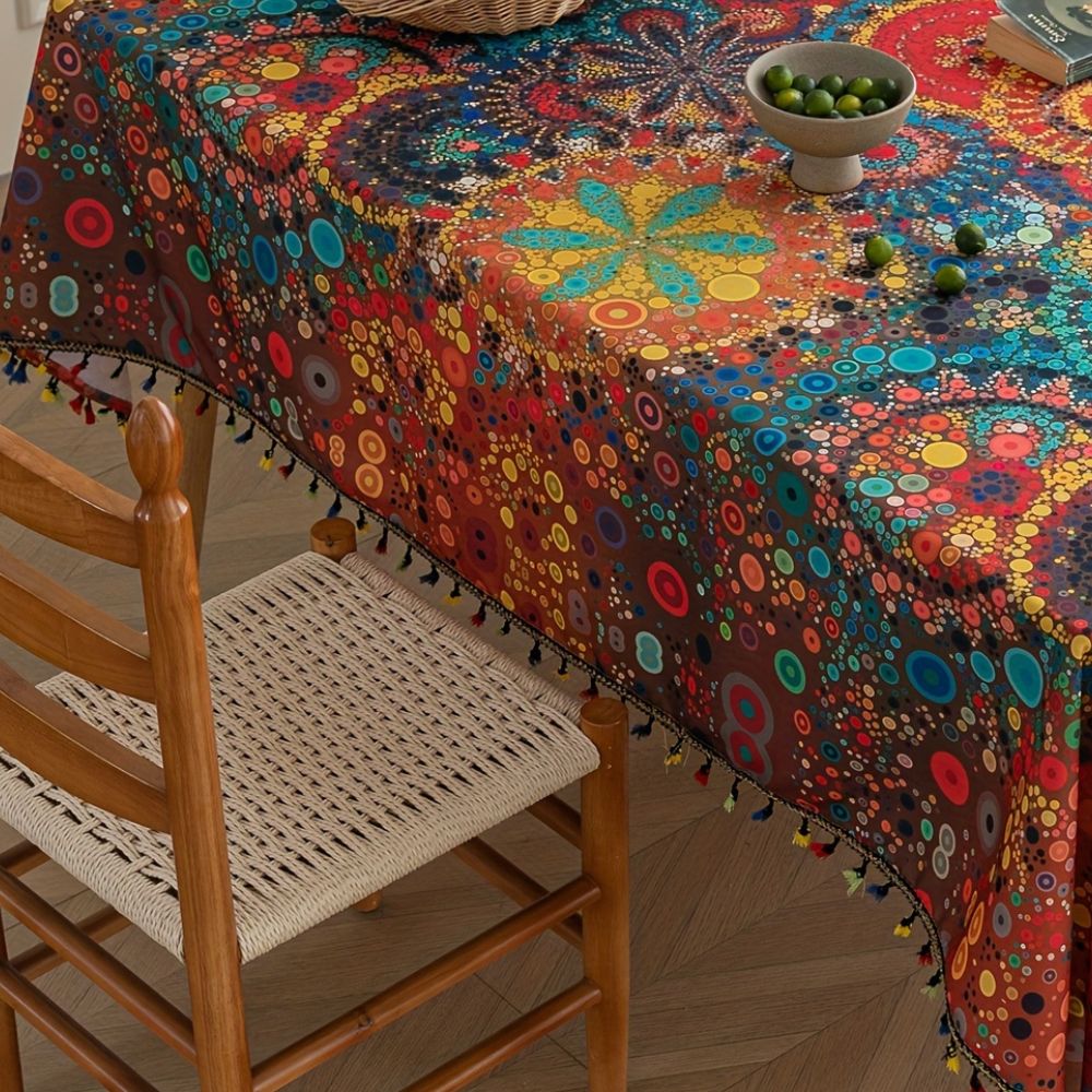 Tovaglia con Frange Hypno Bloom