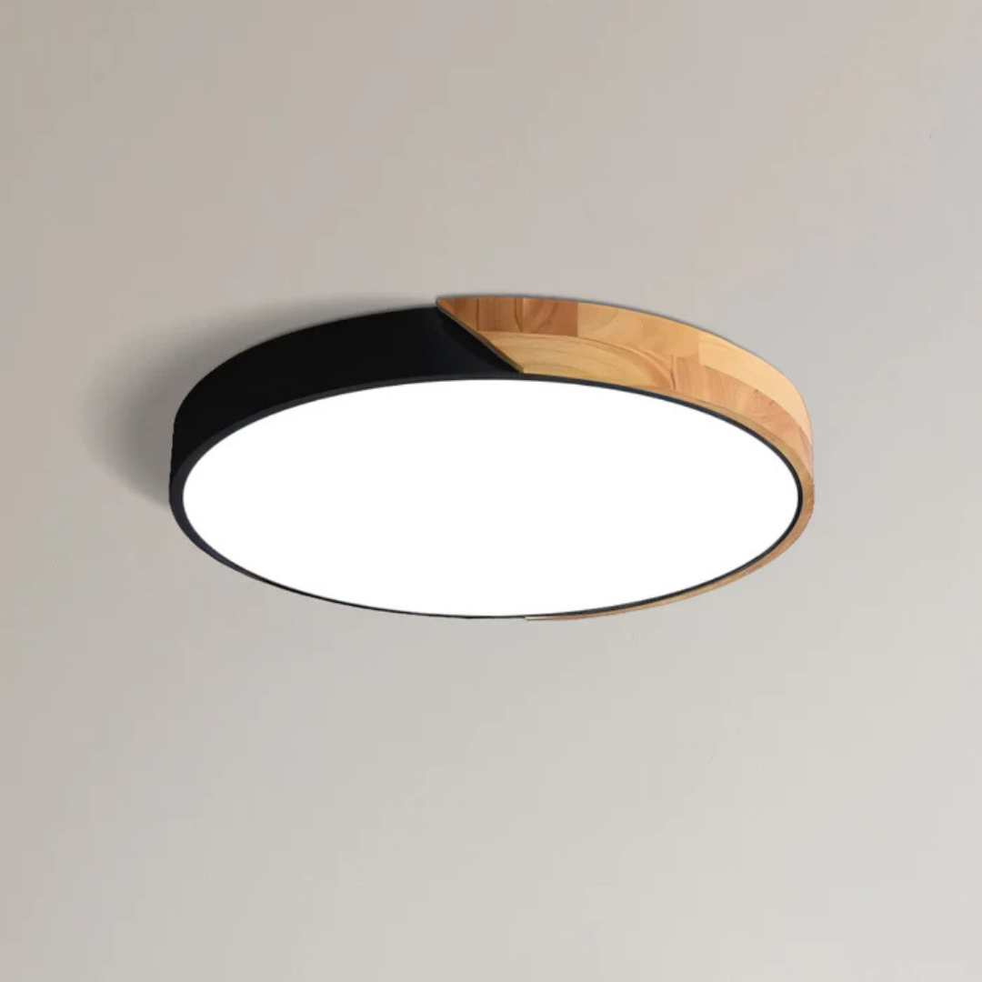Delos - Lampada da soffitto in legno scandinavo con LED