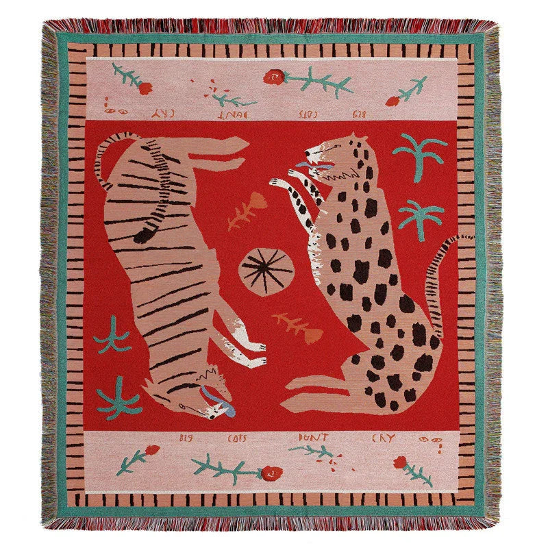 Coperta Woven Feline