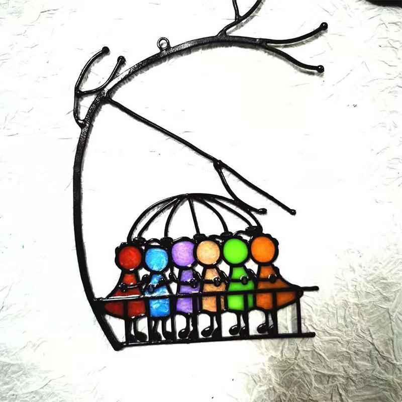 Cattura Sole, Decorazione per Finestra, Arte in Vetro Colorato