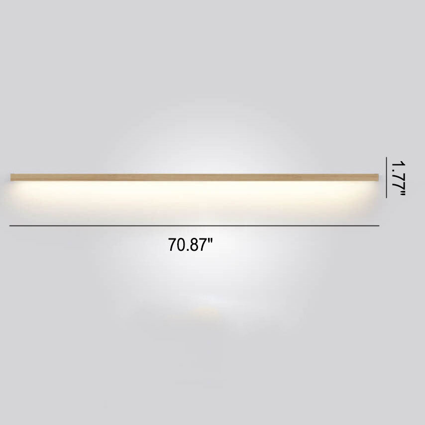 ZenBeam Lampada da Parete LED Giapponese | Design in Legno Massello | Illuminazione Moderna d'Accento