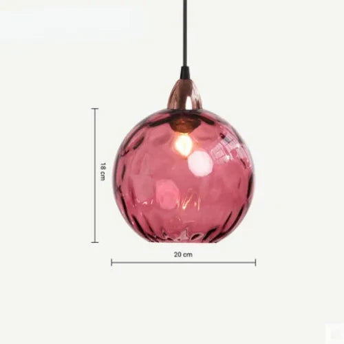 Lampada a sospensione con sfera di vetro - LumiSphere