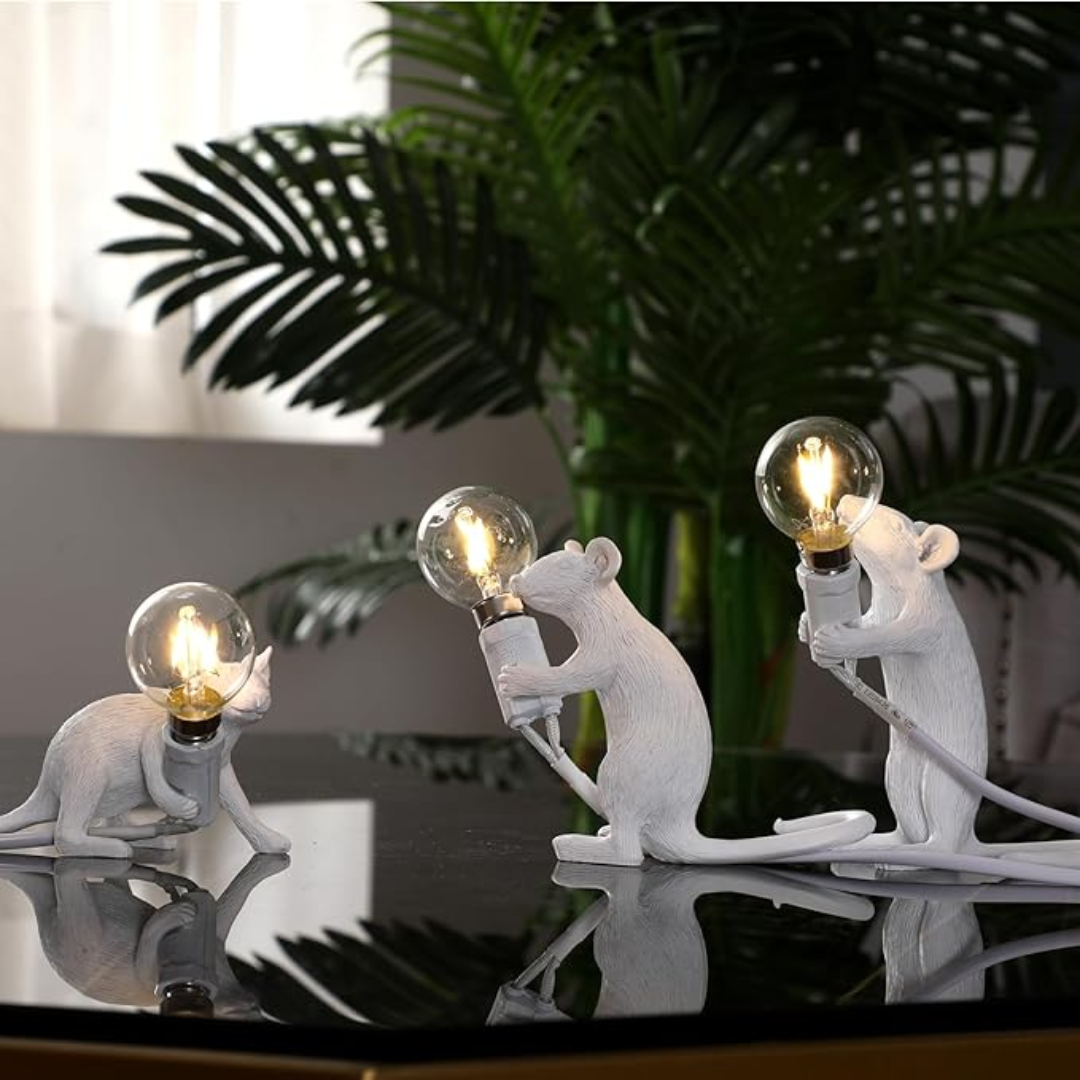 Moderna Lampada da Tavolo LED a Forma di Topo