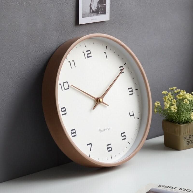 Orologio da Parete in Legno Scandinavo – Design Minimalista