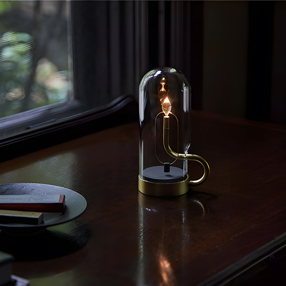 LioraGlow – Lampada da tavolo wireless ricaricabile con illuminazione a LED per uso interno ed esterno