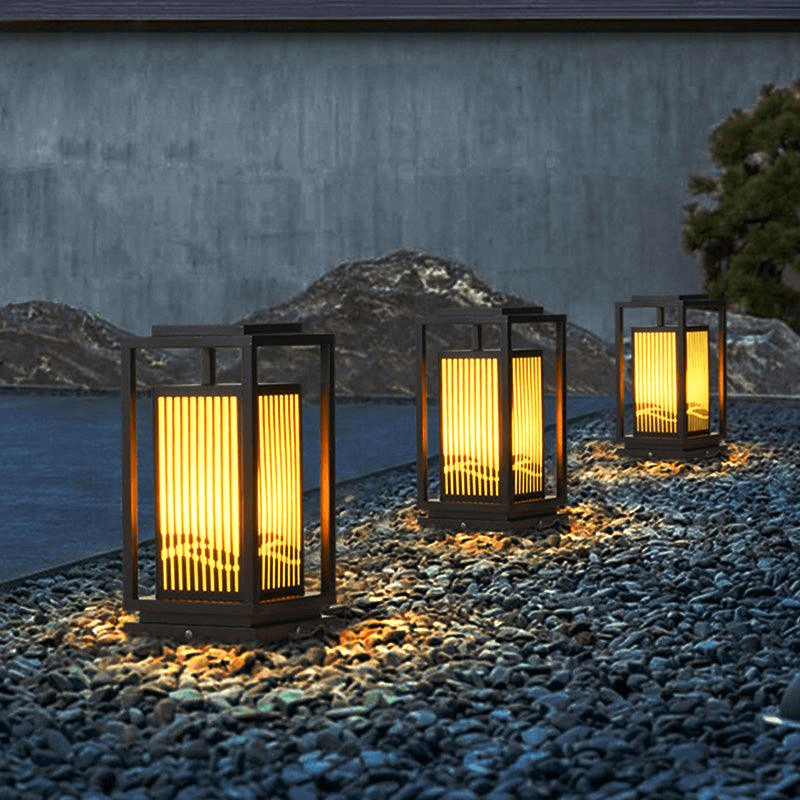 Lampione da Esterno a LED Solare, Lampada da Giardino Impermeabile