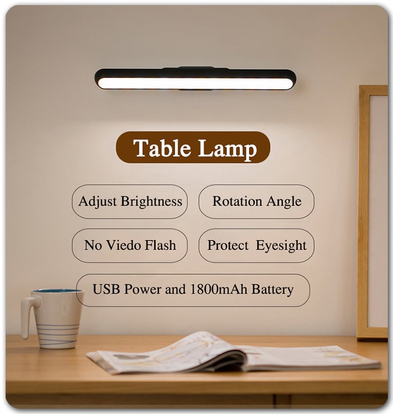 Lampada touch ricaricabile magnetica | SCONTO DEL 50%!
