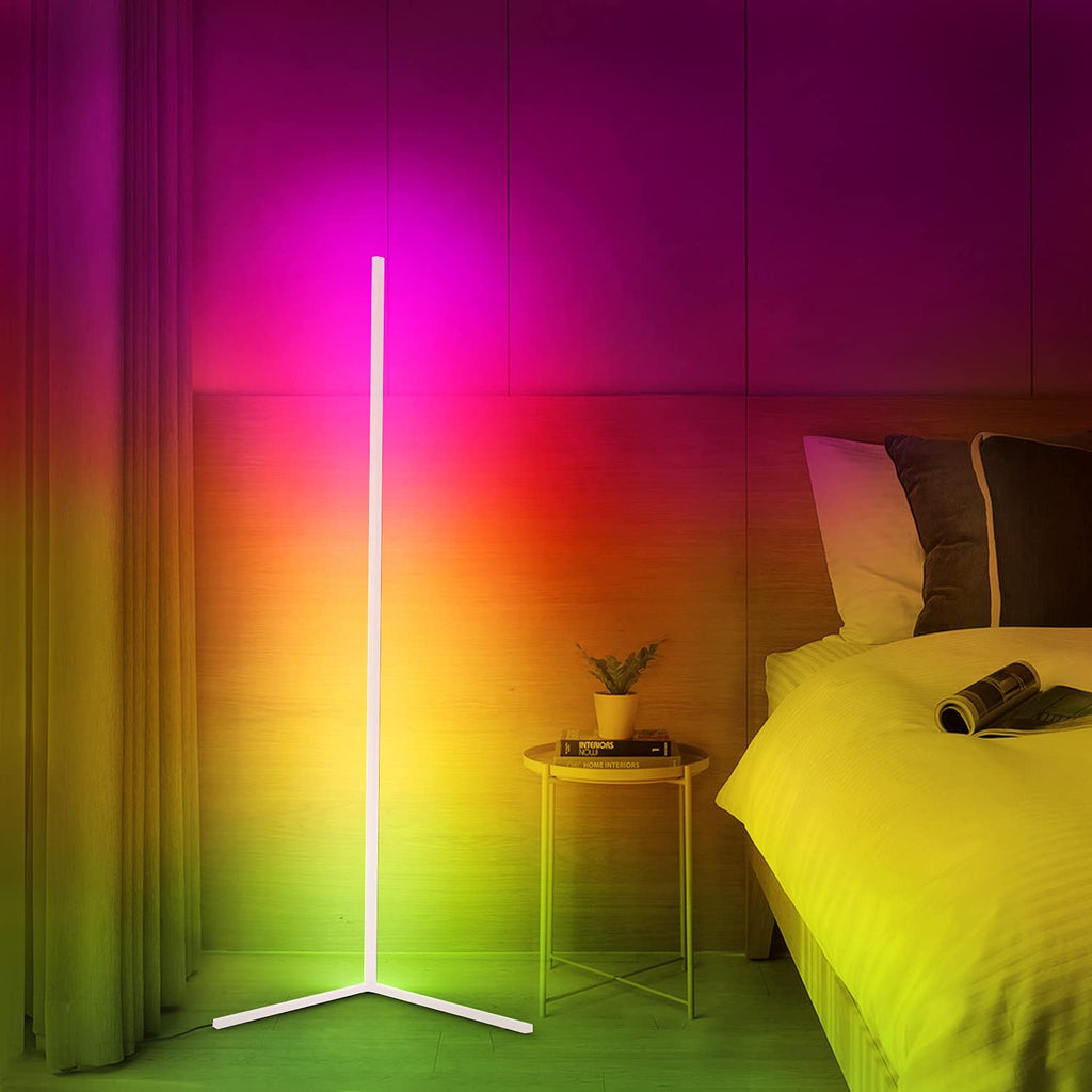 Nerithis - Lampada da Terra Angolare LED Dimmabile Design Minimalista