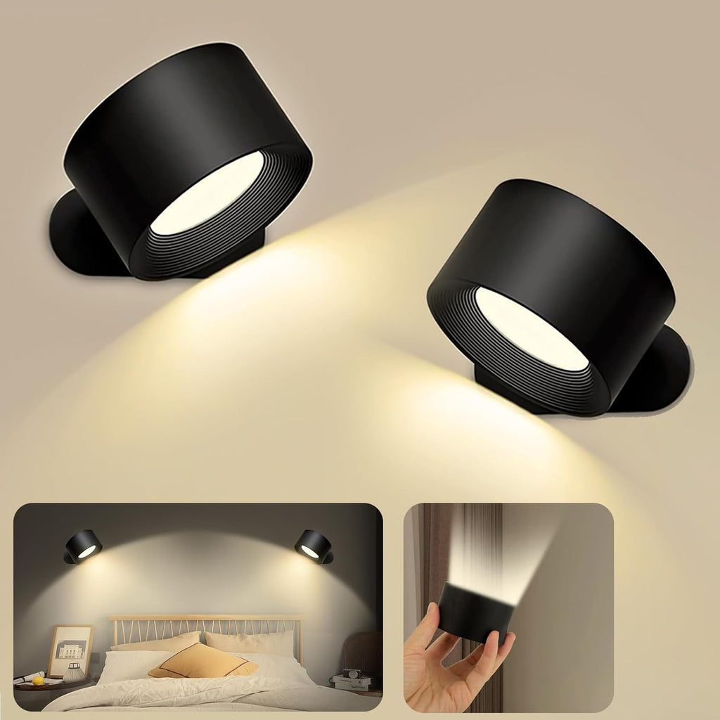 FlexiLamp – Luce da Parete LED Ricaricabile Wireless 360° per Interni ed Esterni