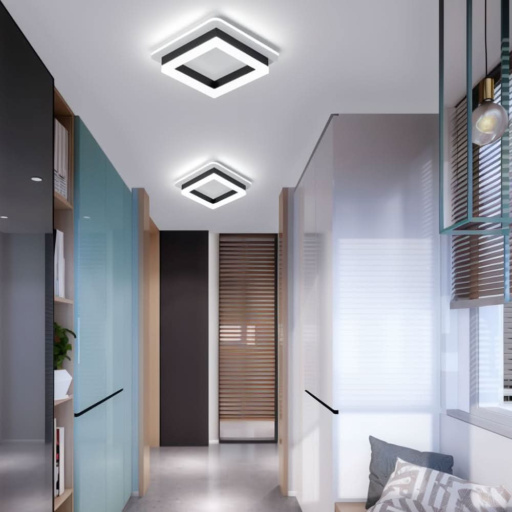 Lampada da soffitto LED quadrata per interni moderni
