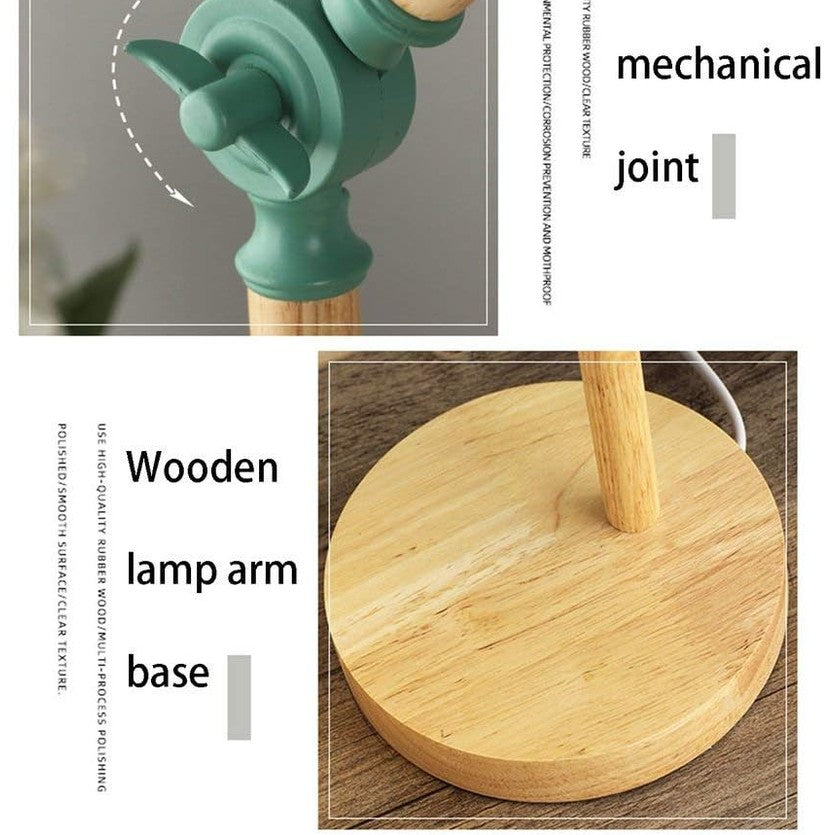 Lampada da Tavolo in Legno Regolabile | Illuminazione Nordica