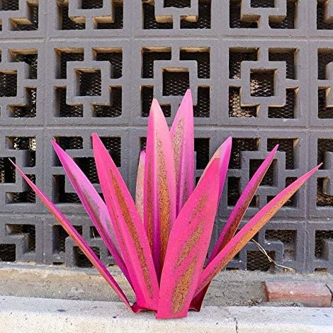 Agave Eterna – Scultura da Giardino in Metallo Artigianale Resistente alla Ruggine per Decorazioni Indoor e Outdoor