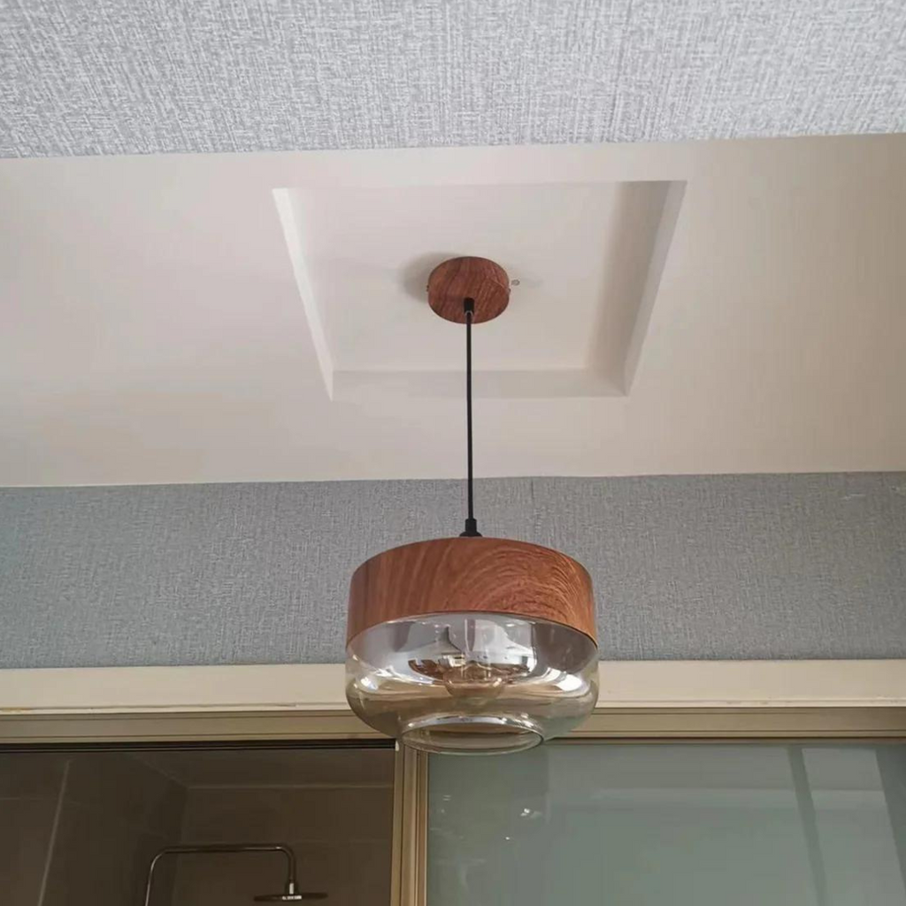 Lampada da Soffitto in Legno Scandinavo Elegante - NordLuna