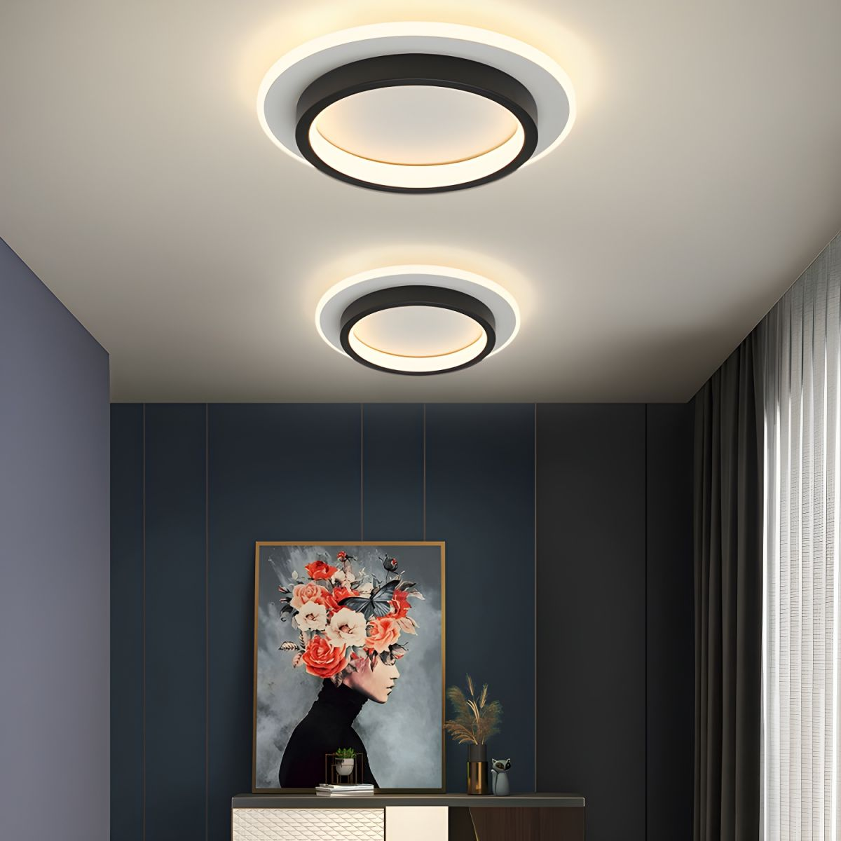 Solmira | Moderno Lampadario LED per Camere da Letto e Corridoi