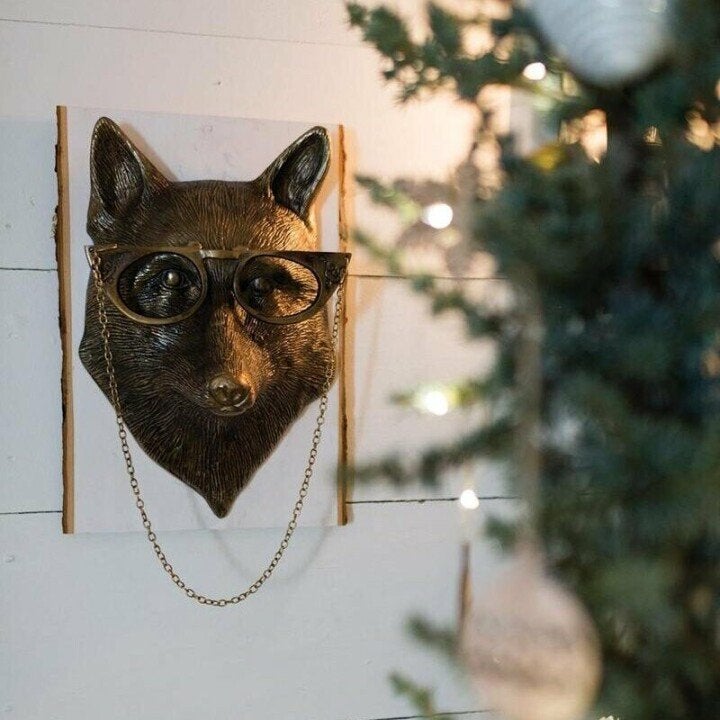 Decorazione murale unica a forma di testa di animale per la casa