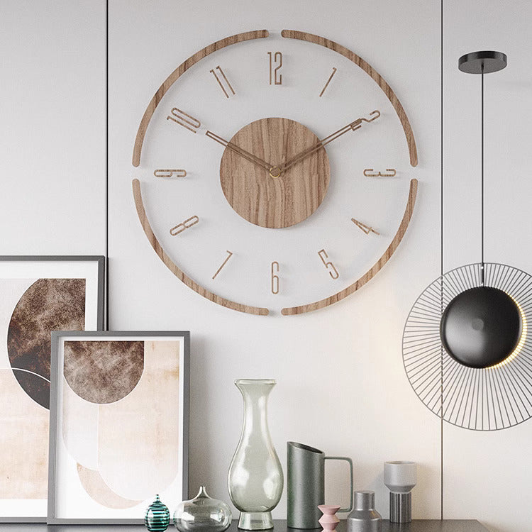 Orologio da parete in legno in stile scandinavo - WoodWave