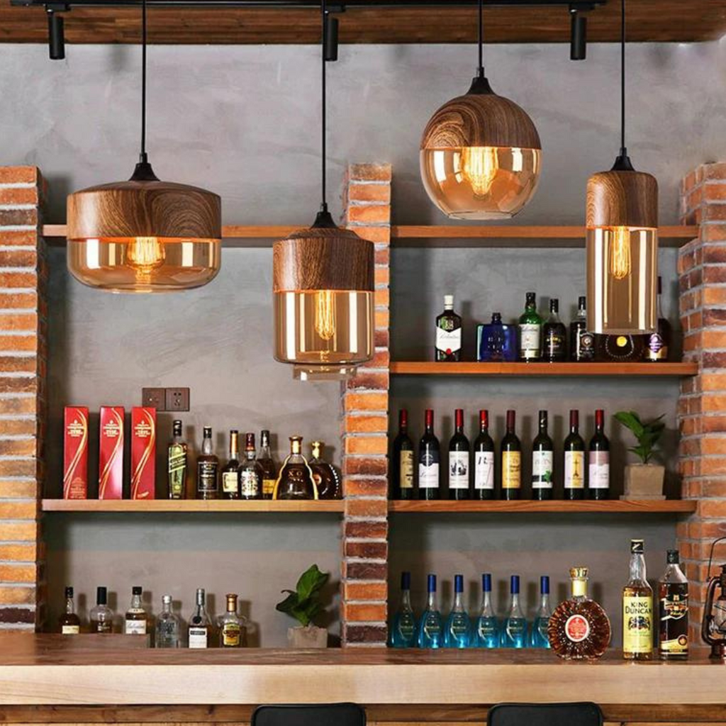 Lampada da Soffitto in Legno Scandinavo Elegante - NordLuna