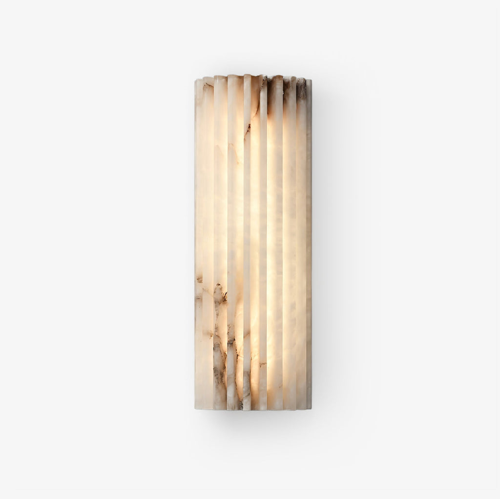 Campbell | Applique da Parete in Alabastro di Lusso, Lampada da Parete LED Moderna per Soggiorno, Camera da Letto e Corridoi